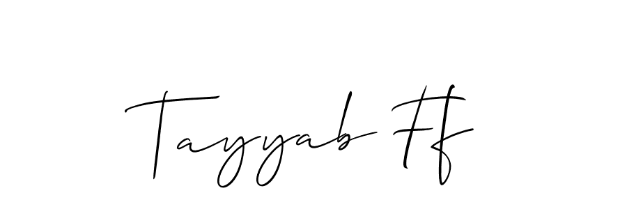 Make a beautiful signature design for name Tayyab Ff. Use this online signature maker to create a handwritten signature for free. Tayyab Ff signature style 2 images and pictures png