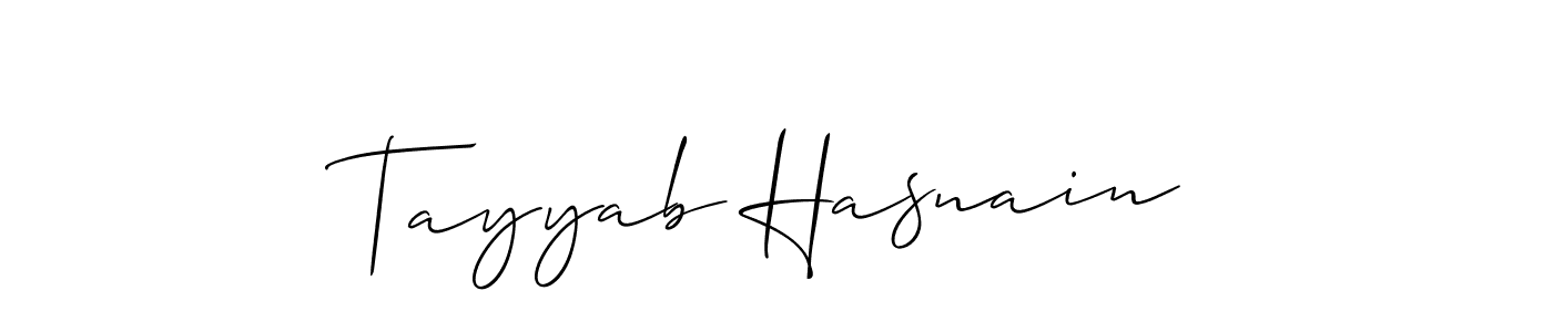 Make a beautiful signature design for name Tayyab Hasnain. Use this online signature maker to create a handwritten signature for free. Tayyab Hasnain signature style 2 images and pictures png