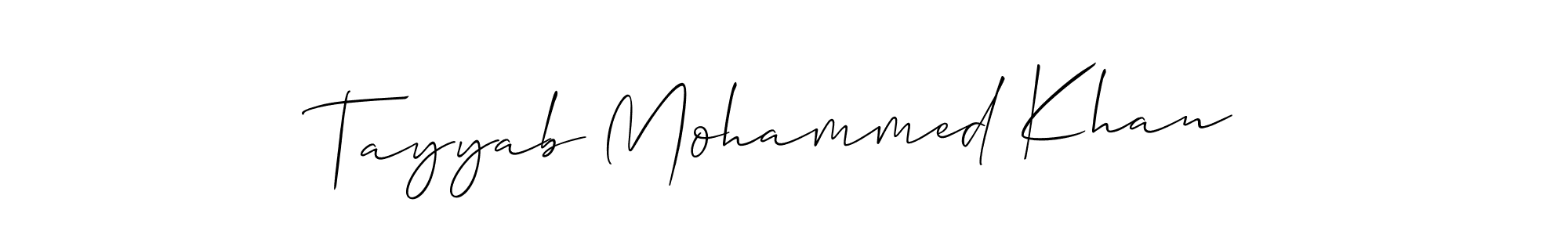 This is the best signature style for the Tayyab Mohammed Khan name. Also you like these signature font (Allison_Script). Mix name signature. Tayyab Mohammed Khan signature style 2 images and pictures png