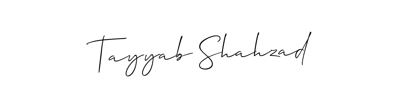 Make a beautiful signature design for name Tayyab Shahzad. Use this online signature maker to create a handwritten signature for free. Tayyab Shahzad signature style 2 images and pictures png