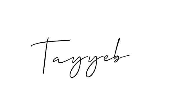 Also You can easily find your signature by using the search form. We will create Tayyeb name handwritten signature images for you free of cost using Allison_Script sign style. Tayyeb signature style 2 images and pictures png