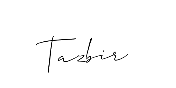 Make a beautiful signature design for name Tazbir. Use this online signature maker to create a handwritten signature for free. Tazbir signature style 2 images and pictures png