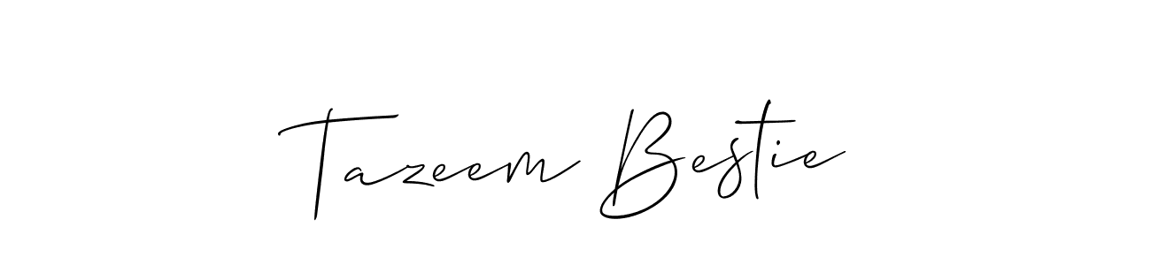 Here are the top 10 professional signature styles for the name Tazeem Bestie. These are the best autograph styles you can use for your name. Tazeem Bestie signature style 2 images and pictures png