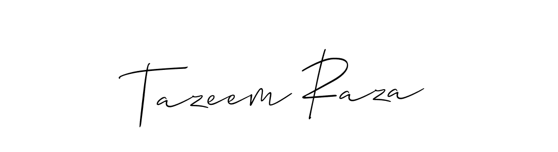 Best and Professional Signature Style for Tazeem Raza. Allison_Script Best Signature Style Collection. Tazeem Raza signature style 2 images and pictures png