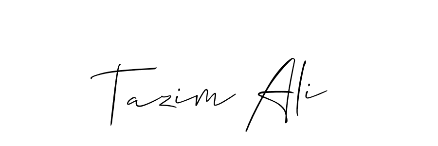 Similarly Allison_Script is the best handwritten signature design. Signature creator online .You can use it as an online autograph creator for name Tazim Ali. Tazim Ali signature style 2 images and pictures png