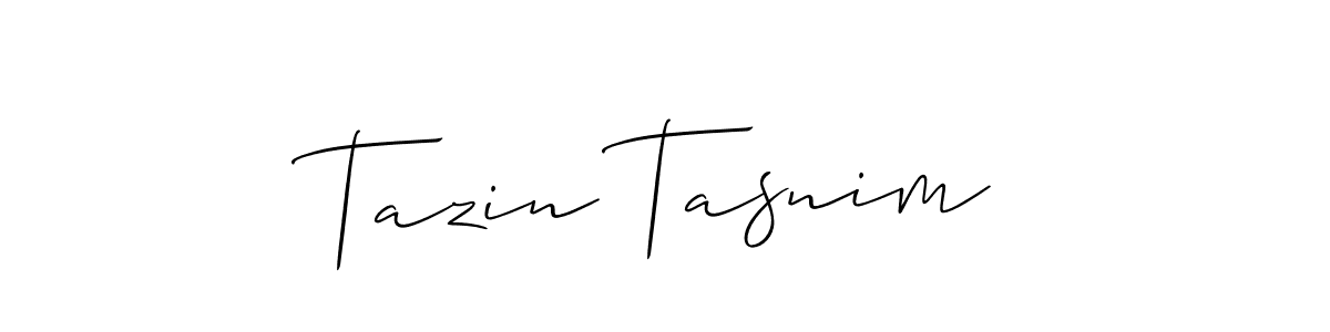 You should practise on your own different ways (Allison_Script) to write your name (Tazin Tasnim) in signature. don't let someone else do it for you. Tazin Tasnim signature style 2 images and pictures png