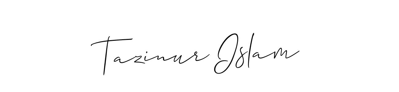 Similarly Allison_Script is the best handwritten signature design. Signature creator online .You can use it as an online autograph creator for name Tazinur Islam. Tazinur Islam signature style 2 images and pictures png