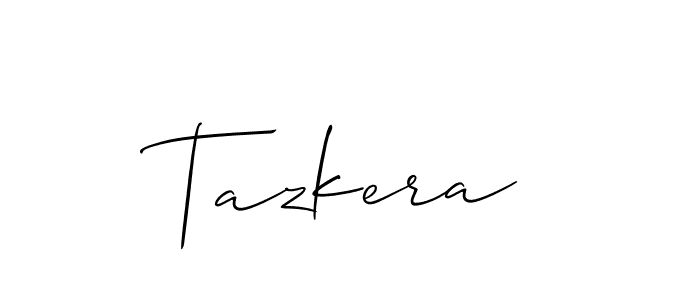 It looks lik you need a new signature style for name Tazkera. Design unique handwritten (Allison_Script) signature with our free signature maker in just a few clicks. Tazkera signature style 2 images and pictures png