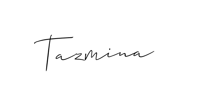 Make a beautiful signature design for name Tazmina. Use this online signature maker to create a handwritten signature for free. Tazmina signature style 2 images and pictures png