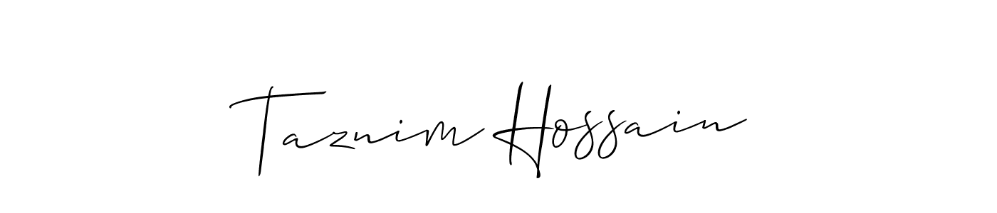Make a beautiful signature design for name Taznim Hossain. Use this online signature maker to create a handwritten signature for free. Taznim Hossain signature style 2 images and pictures png