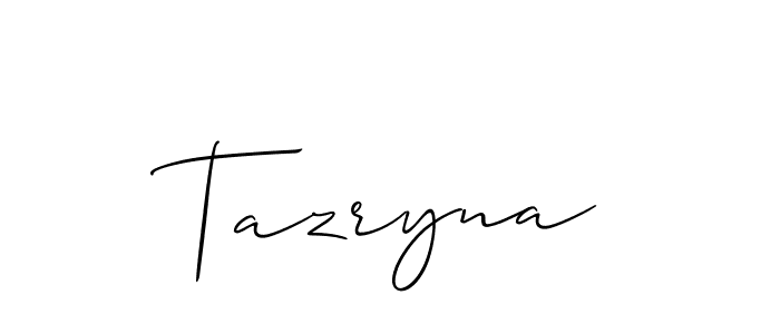 Check out images of Autograph of Tazryna name. Actor Tazryna Signature Style. Allison_Script is a professional sign style online. Tazryna signature style 2 images and pictures png