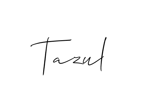 Similarly Allison_Script is the best handwritten signature design. Signature creator online .You can use it as an online autograph creator for name Tazul. Tazul signature style 2 images and pictures png