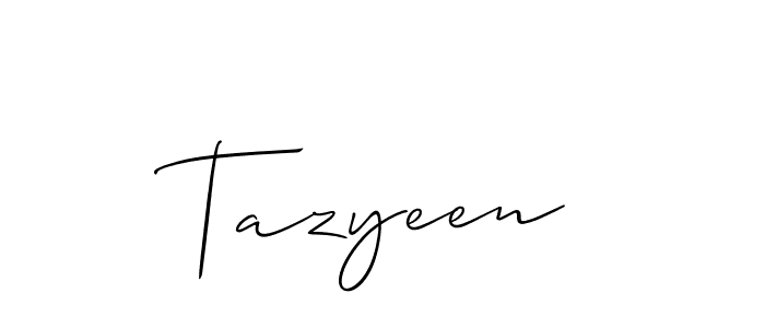 Once you've used our free online signature maker to create your best signature Allison_Script style, it's time to enjoy all of the benefits that Tazyeen name signing documents. Tazyeen signature style 2 images and pictures png