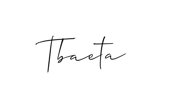 How to Draw Tbaeta signature style? Allison_Script is a latest design signature styles for name Tbaeta. Tbaeta signature style 2 images and pictures png
