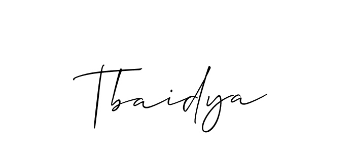 How to Draw Tbaidya signature style? Allison_Script is a latest design signature styles for name Tbaidya. Tbaidya signature style 2 images and pictures png