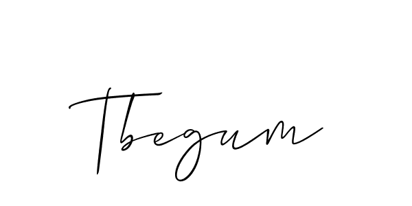 Best and Professional Signature Style for Tbegum. Allison_Script Best Signature Style Collection. Tbegum signature style 2 images and pictures png