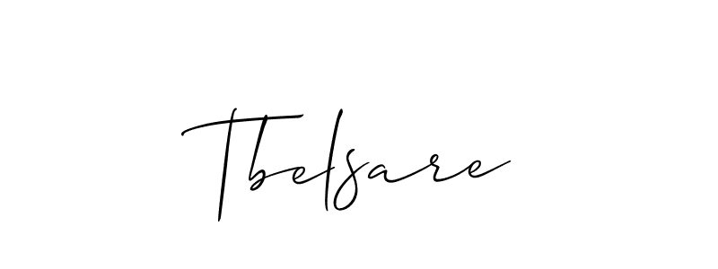 Also You can easily find your signature by using the search form. We will create Tbelsare name handwritten signature images for you free of cost using Allison_Script sign style. Tbelsare signature style 2 images and pictures png
