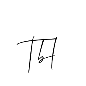 You should practise on your own different ways (Allison_Script) to write your name (Tbl) in signature. don't let someone else do it for you. Tbl signature style 2 images and pictures png