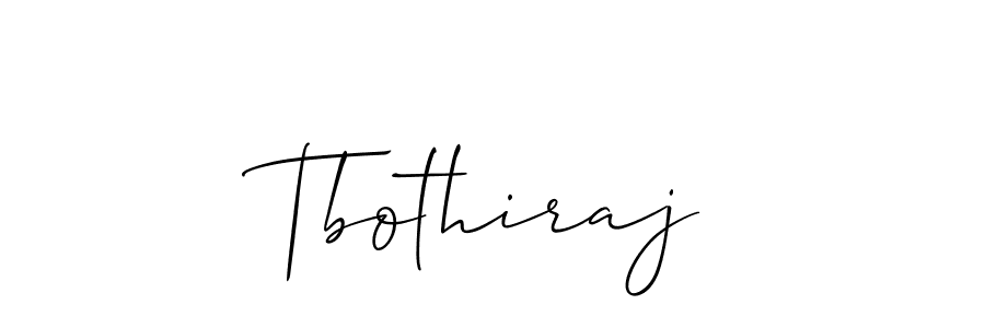 How to make Tbothiraj signature? Allison_Script is a professional autograph style. Create handwritten signature for Tbothiraj name. Tbothiraj signature style 2 images and pictures png