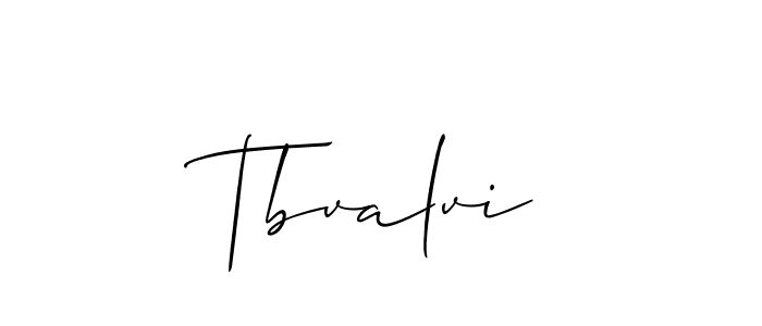 Also You can easily find your signature by using the search form. We will create Tbvalvi name handwritten signature images for you free of cost using Allison_Script sign style. Tbvalvi signature style 2 images and pictures png