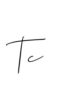 Make a short Tc signature style. Manage your documents anywhere anytime using Allison_Script. Create and add eSignatures, submit forms, share and send files easily. Tc signature style 2 images and pictures png