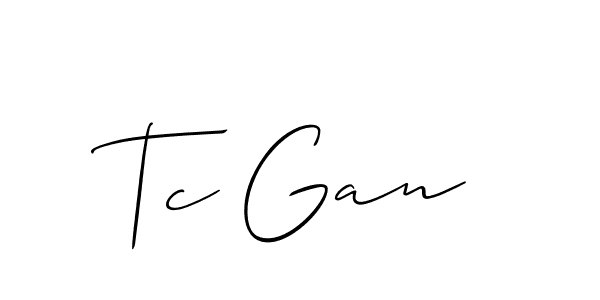 Similarly Allison_Script is the best handwritten signature design. Signature creator online .You can use it as an online autograph creator for name Tc Gan. Tc Gan signature style 2 images and pictures png