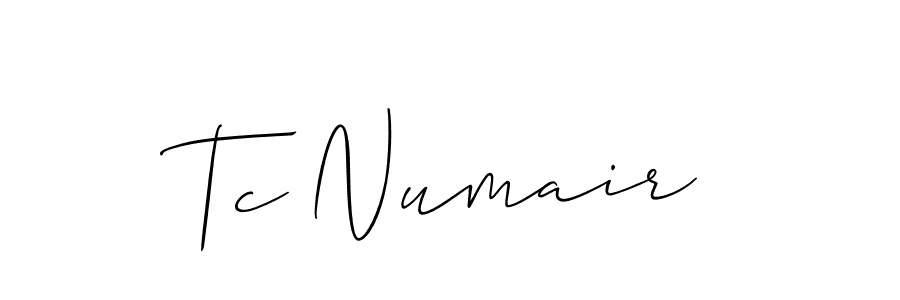 How to make Tc Numair name signature. Use Allison_Script style for creating short signs online. This is the latest handwritten sign. Tc Numair signature style 2 images and pictures png
