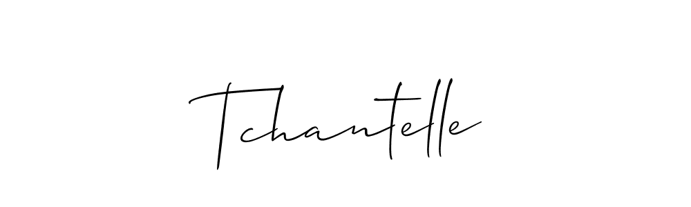How to make Tchantelle signature? Allison_Script is a professional autograph style. Create handwritten signature for Tchantelle name. Tchantelle signature style 2 images and pictures png