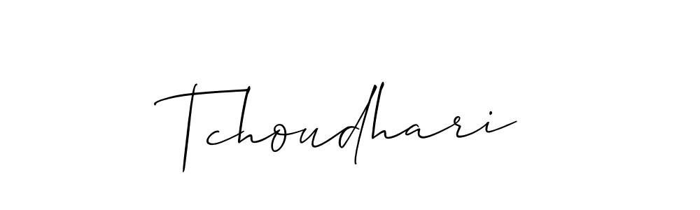 You should practise on your own different ways (Allison_Script) to write your name (Tchoudhari) in signature. don't let someone else do it for you. Tchoudhari signature style 2 images and pictures png