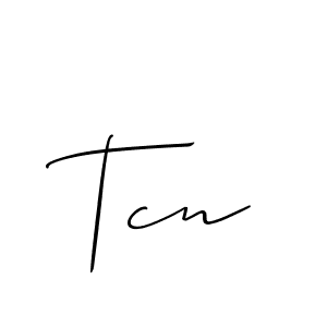 It looks lik you need a new signature style for name Tcn. Design unique handwritten (Allison_Script) signature with our free signature maker in just a few clicks. Tcn signature style 2 images and pictures png