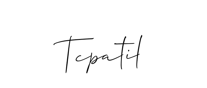 Make a short Tcpatil signature style. Manage your documents anywhere anytime using Allison_Script. Create and add eSignatures, submit forms, share and send files easily. Tcpatil signature style 2 images and pictures png