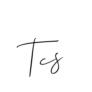 It looks lik you need a new signature style for name Tcs. Design unique handwritten (Allison_Script) signature with our free signature maker in just a few clicks. Tcs signature style 2 images and pictures png