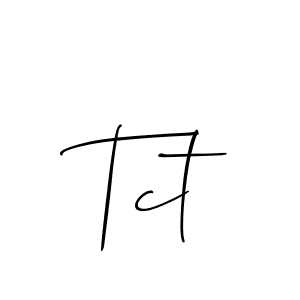 It looks lik you need a new signature style for name Tct. Design unique handwritten (Allison_Script) signature with our free signature maker in just a few clicks. Tct signature style 2 images and pictures png