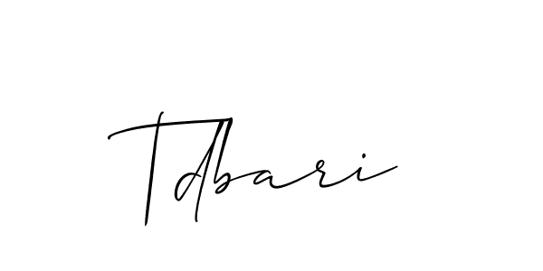 This is the best signature style for the Tdbari name. Also you like these signature font (Allison_Script). Mix name signature. Tdbari signature style 2 images and pictures png