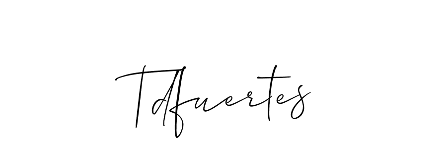 Tdfuertes stylish signature style. Best Handwritten Sign (Allison_Script) for my name. Handwritten Signature Collection Ideas for my name Tdfuertes. Tdfuertes signature style 2 images and pictures png