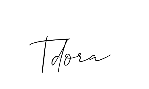 Here are the top 10 professional signature styles for the name Tdora. These are the best autograph styles you can use for your name. Tdora signature style 2 images and pictures png