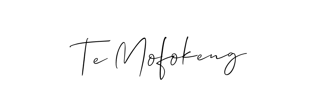 if you are searching for the best signature style for your name Te Mofokeng. so please give up your signature search. here we have designed multiple signature styles  using Allison_Script. Te Mofokeng signature style 2 images and pictures png