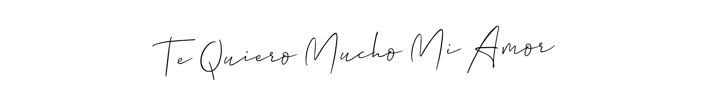 Check out images of Autograph of Te Quiero Mucho Mi Amor name. Actor Te Quiero Mucho Mi Amor Signature Style. Allison_Script is a professional sign style online. Te Quiero Mucho Mi Amor signature style 2 images and pictures png