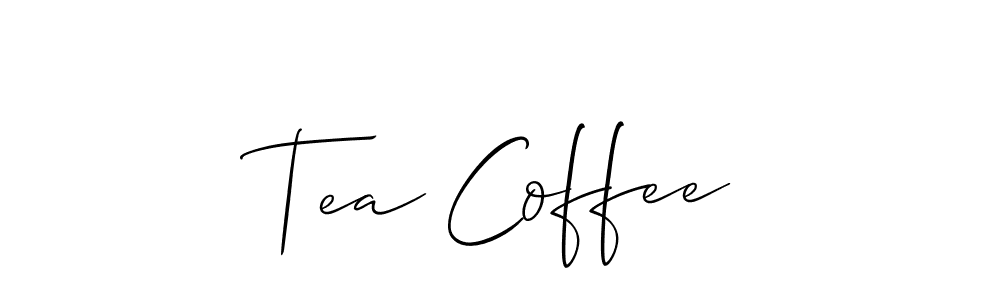 Allison_Script is a professional signature style that is perfect for those who want to add a touch of class to their signature. It is also a great choice for those who want to make their signature more unique. Get Tea Coffee name to fancy signature for free. Tea Coffee signature style 2 images and pictures png
