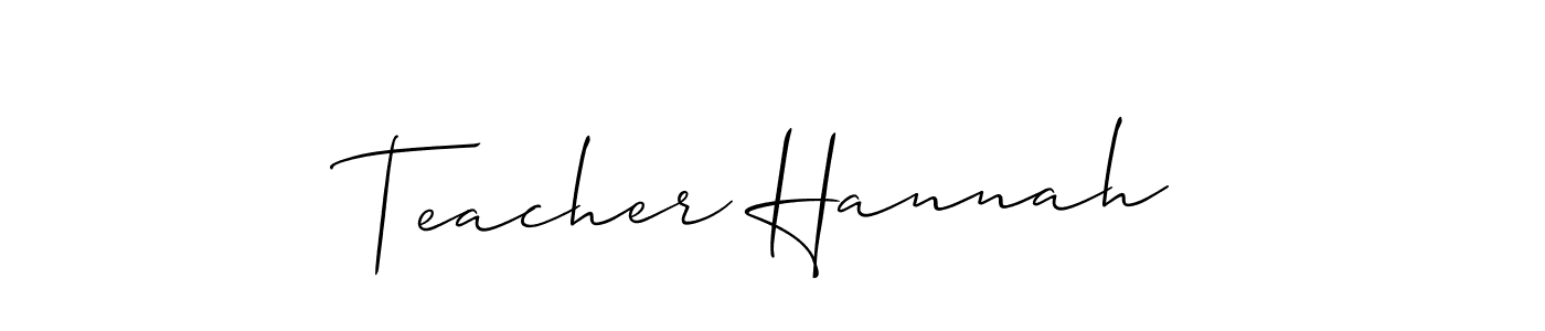 Make a beautiful signature design for name Teacher Hannah. Use this online signature maker to create a handwritten signature for free. Teacher Hannah signature style 2 images and pictures png