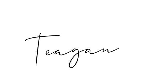 Best and Professional Signature Style for Teagan. Allison_Script Best Signature Style Collection. Teagan signature style 2 images and pictures png