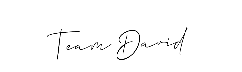 How to Draw Team David signature style? Allison_Script is a latest design signature styles for name Team David. Team David signature style 2 images and pictures png