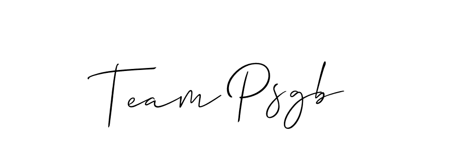 The best way (Allison_Script) to make a short signature is to pick only two or three words in your name. The name Team Psgb include a total of six letters. For converting this name. Team Psgb signature style 2 images and pictures png