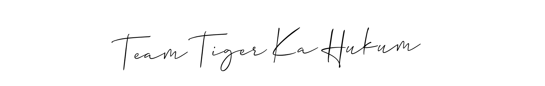 Here are the top 10 professional signature styles for the name Team Tiger Ka Hukum. These are the best autograph styles you can use for your name. Team Tiger Ka Hukum signature style 2 images and pictures png