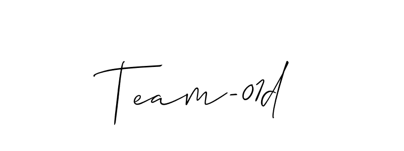 How to make Team-01d name signature. Use Allison_Script style for creating short signs online. This is the latest handwritten sign. Team-01d signature style 2 images and pictures png