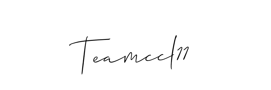 Also we have Teamccl11 name is the best signature style. Create professional handwritten signature collection using Allison_Script autograph style. Teamccl11 signature style 2 images and pictures png