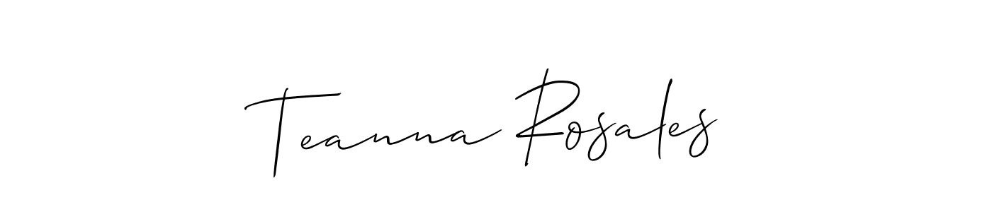 Check out images of Autograph of Teanna Rosales name. Actor Teanna Rosales Signature Style. Allison_Script is a professional sign style online. Teanna Rosales signature style 2 images and pictures png