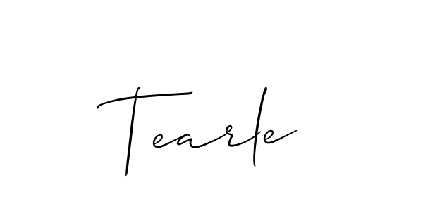 if you are searching for the best signature style for your name Tearle. so please give up your signature search. here we have designed multiple signature styles  using Allison_Script. Tearle signature style 2 images and pictures png