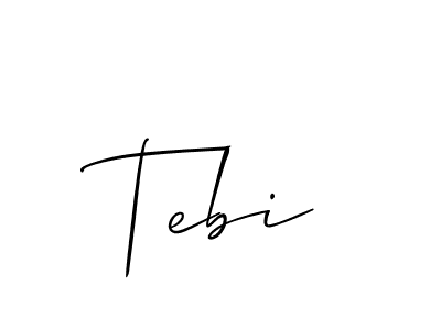 Best and Professional Signature Style for Tebi. Allison_Script Best Signature Style Collection. Tebi signature style 2 images and pictures png