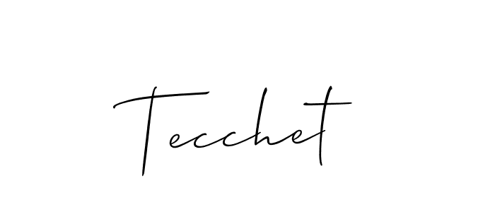 Also You can easily find your signature by using the search form. We will create Tecchet name handwritten signature images for you free of cost using Allison_Script sign style. Tecchet signature style 2 images and pictures png